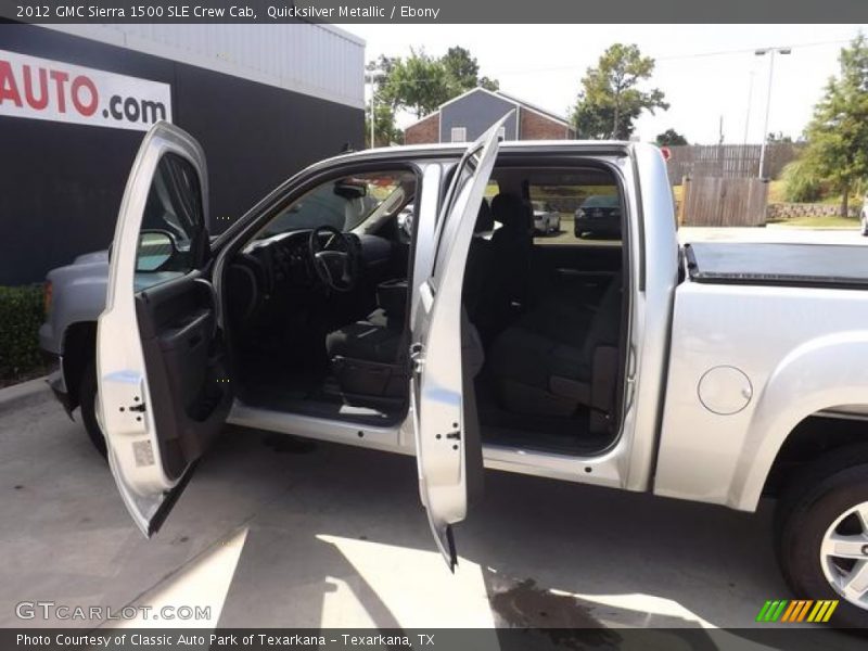 Quicksilver Metallic / Ebony 2012 GMC Sierra 1500 SLE Crew Cab