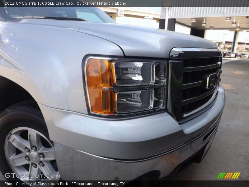 Quicksilver Metallic / Ebony 2012 GMC Sierra 1500 SLE Crew Cab
