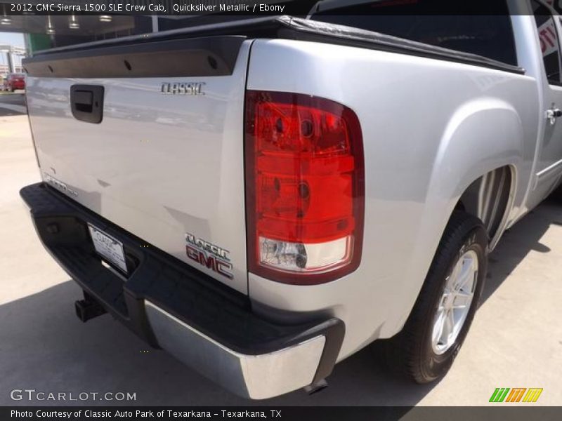 Quicksilver Metallic / Ebony 2012 GMC Sierra 1500 SLE Crew Cab