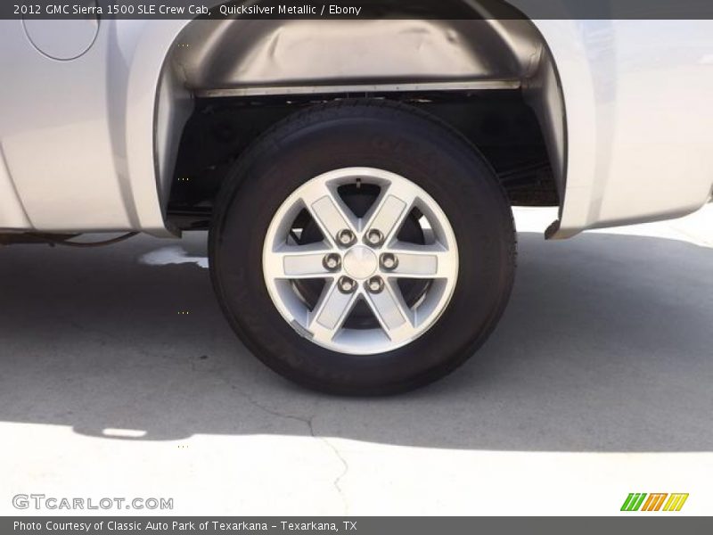 Quicksilver Metallic / Ebony 2012 GMC Sierra 1500 SLE Crew Cab