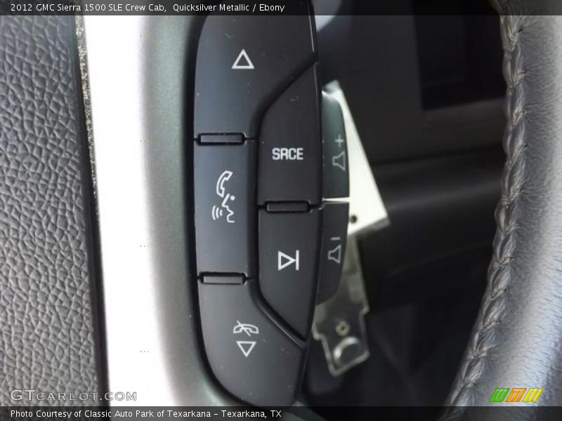Quicksilver Metallic / Ebony 2012 GMC Sierra 1500 SLE Crew Cab