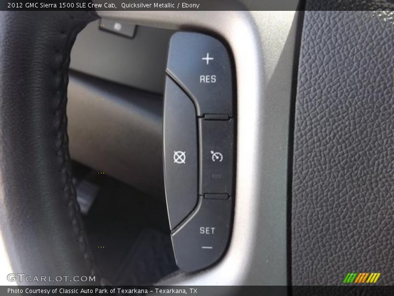 Quicksilver Metallic / Ebony 2012 GMC Sierra 1500 SLE Crew Cab