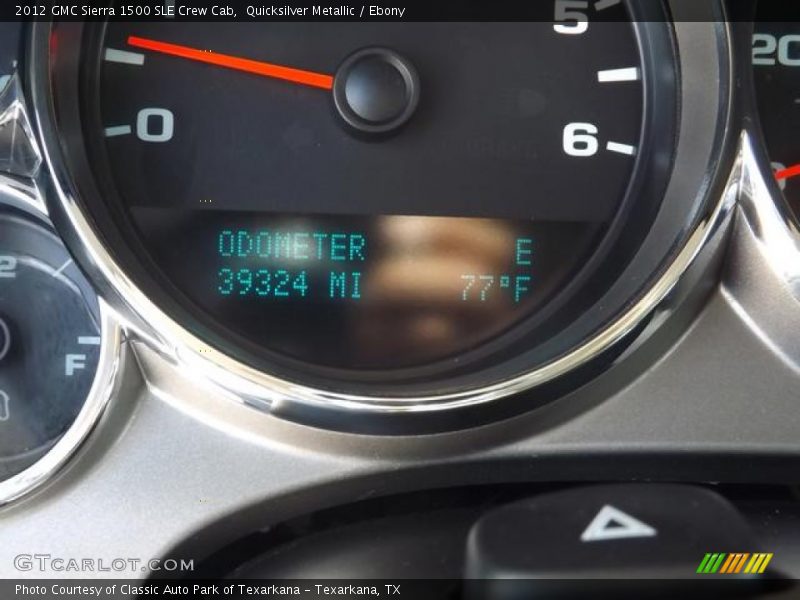 Quicksilver Metallic / Ebony 2012 GMC Sierra 1500 SLE Crew Cab