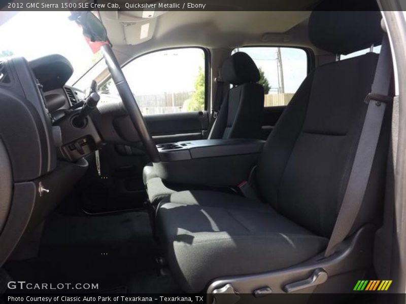 Quicksilver Metallic / Ebony 2012 GMC Sierra 1500 SLE Crew Cab