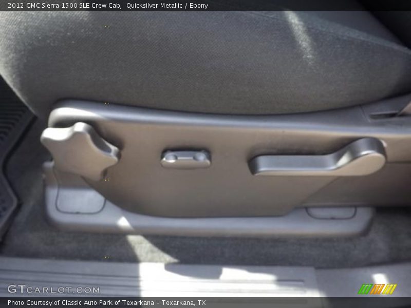 Quicksilver Metallic / Ebony 2012 GMC Sierra 1500 SLE Crew Cab