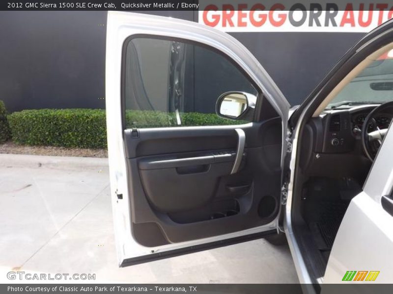 Quicksilver Metallic / Ebony 2012 GMC Sierra 1500 SLE Crew Cab
