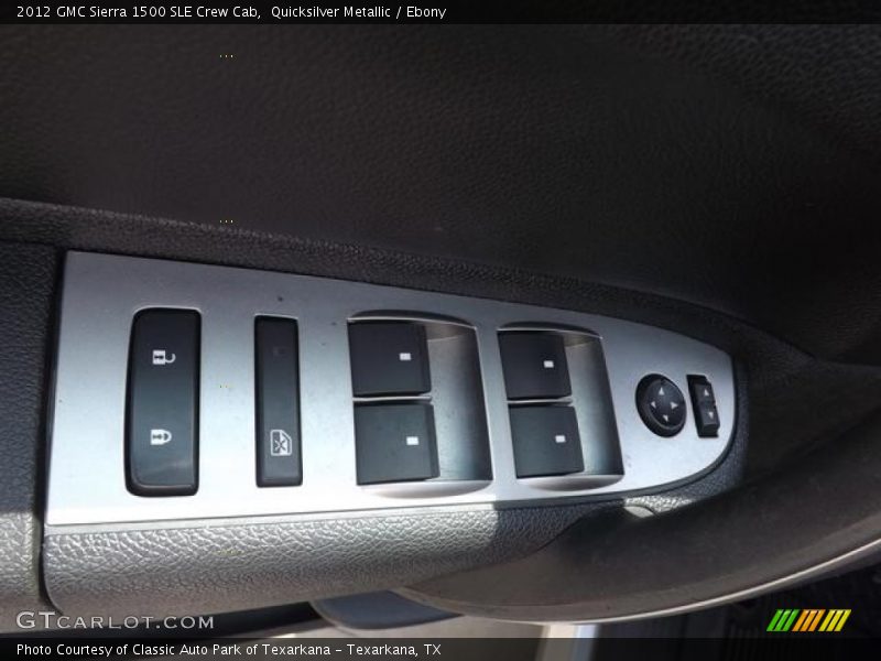 Quicksilver Metallic / Ebony 2012 GMC Sierra 1500 SLE Crew Cab