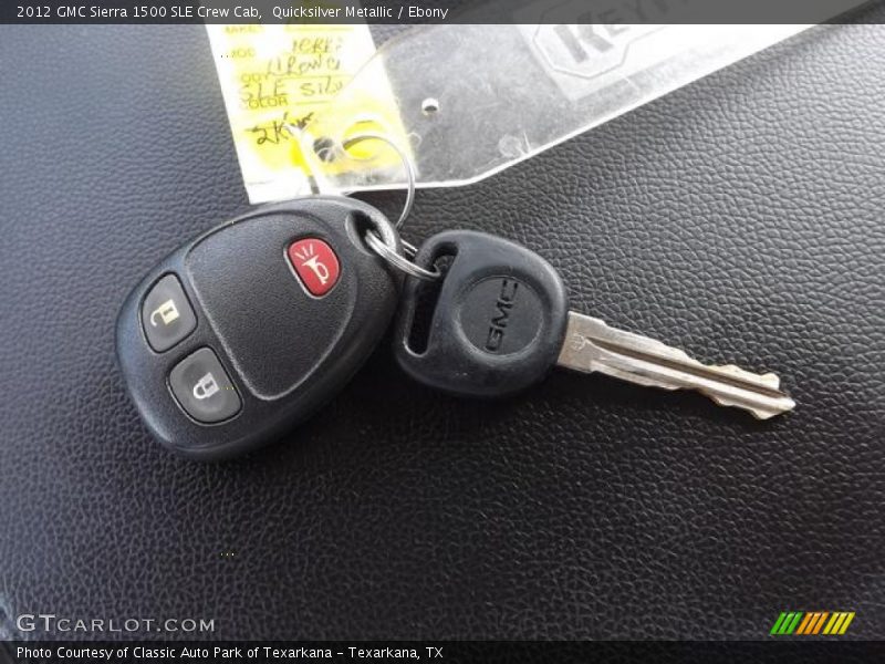 Keys of 2012 Sierra 1500 SLE Crew Cab