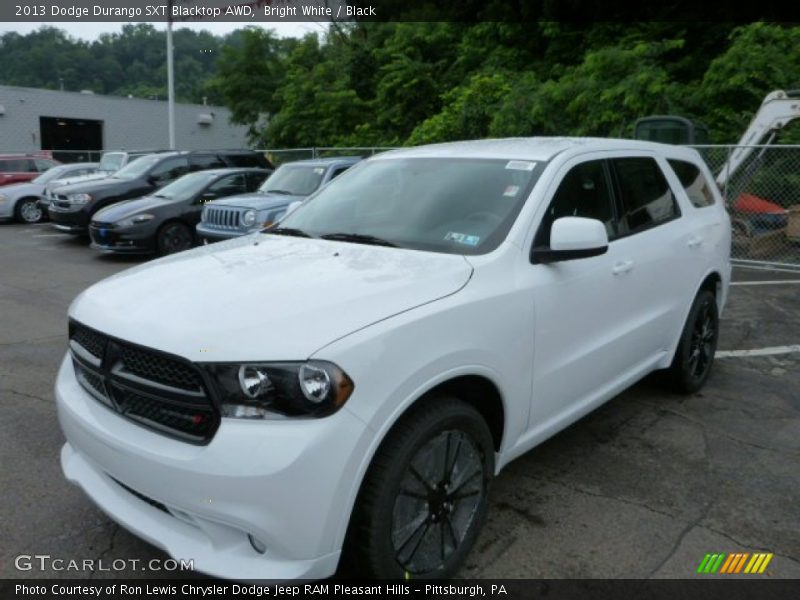 Bright White / Black 2013 Dodge Durango SXT Blacktop AWD
