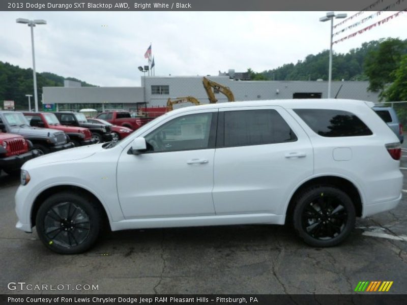 Bright White / Black 2013 Dodge Durango SXT Blacktop AWD