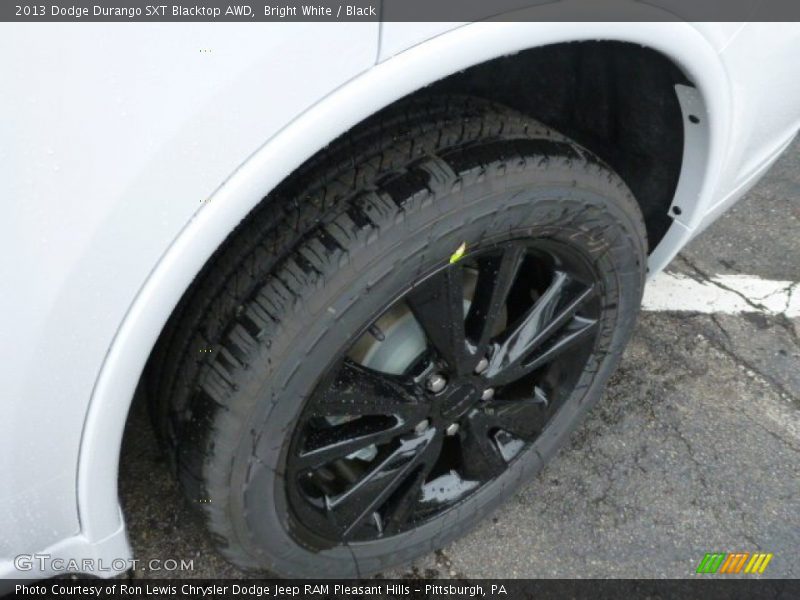 Bright White / Black 2013 Dodge Durango SXT Blacktop AWD