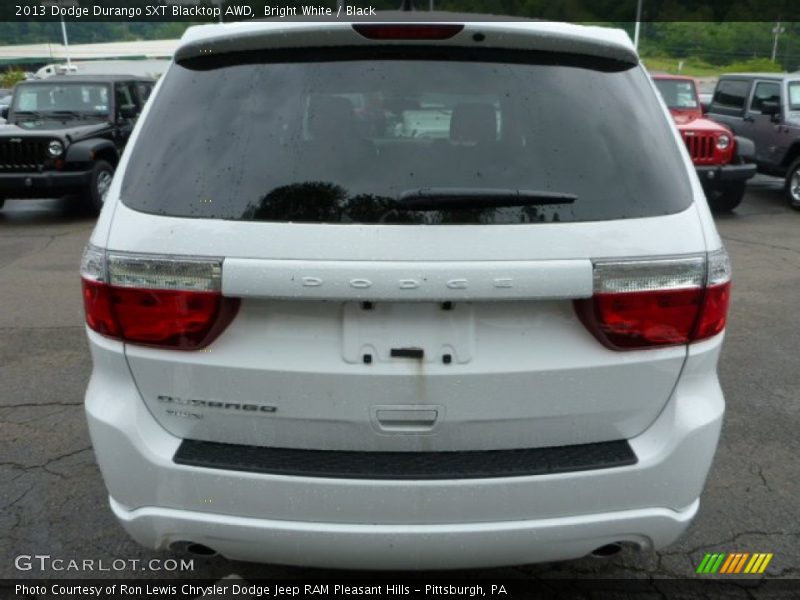 Bright White / Black 2013 Dodge Durango SXT Blacktop AWD