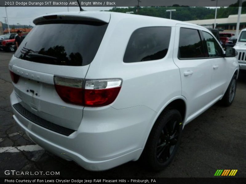 Bright White / Black 2013 Dodge Durango SXT Blacktop AWD