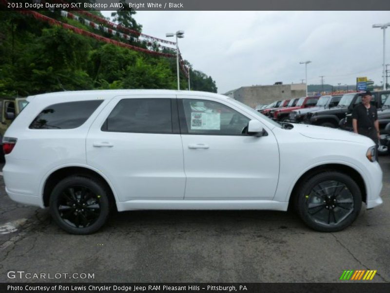 Bright White / Black 2013 Dodge Durango SXT Blacktop AWD