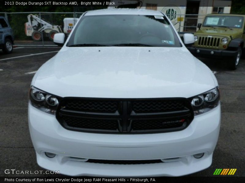 Bright White / Black 2013 Dodge Durango SXT Blacktop AWD