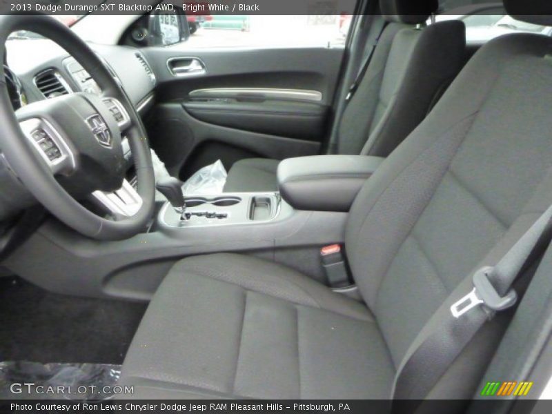 Bright White / Black 2013 Dodge Durango SXT Blacktop AWD
