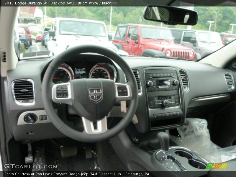 Bright White / Black 2013 Dodge Durango SXT Blacktop AWD