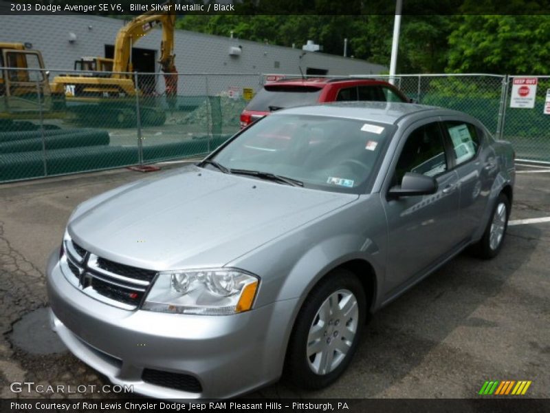 Billet Silver Metallic / Black 2013 Dodge Avenger SE V6