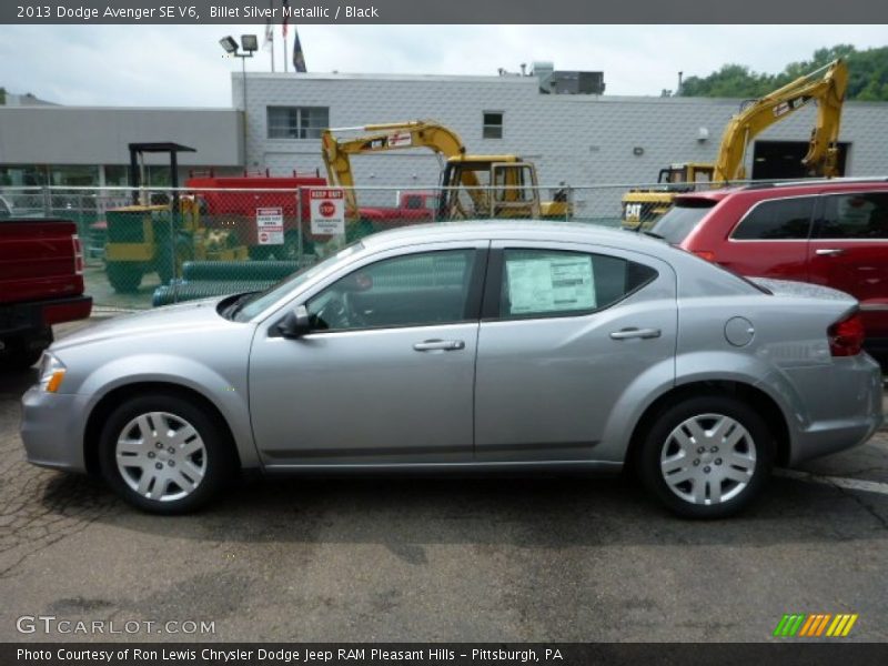 Billet Silver Metallic / Black 2013 Dodge Avenger SE V6