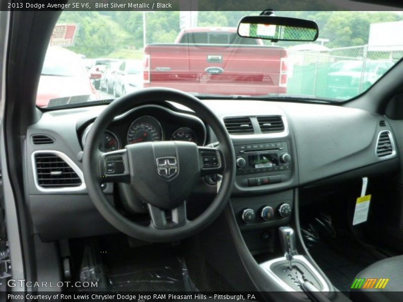 Billet Silver Metallic / Black 2013 Dodge Avenger SE V6