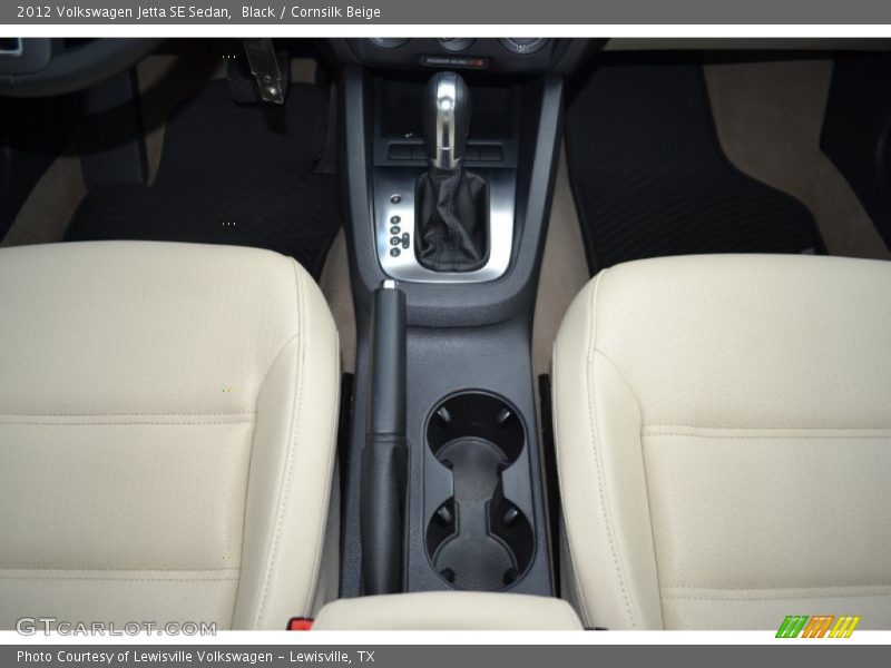 Black / Cornsilk Beige 2012 Volkswagen Jetta SE Sedan