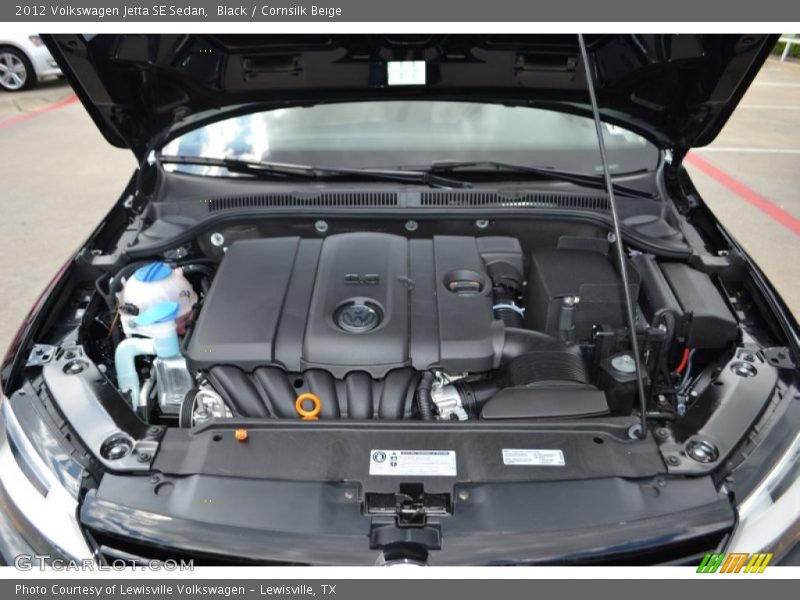 Black / Cornsilk Beige 2012 Volkswagen Jetta SE Sedan