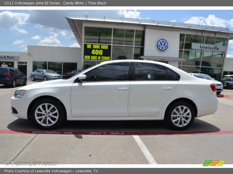 Candy White / Titan Black 2011 Volkswagen Jetta SE Sedan