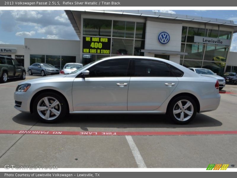 Reflex Silver Metallic / Titan Black 2013 Volkswagen Passat 2.5L S