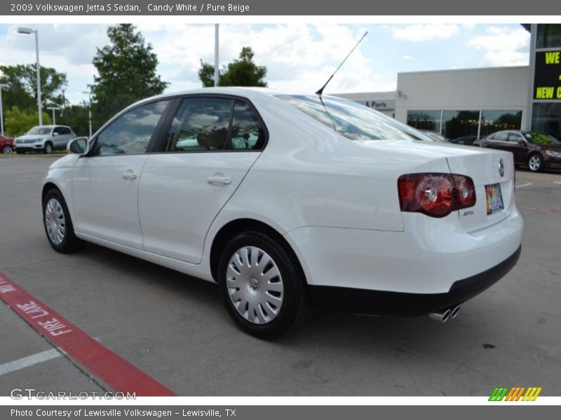 Candy White / Pure Beige 2009 Volkswagen Jetta S Sedan