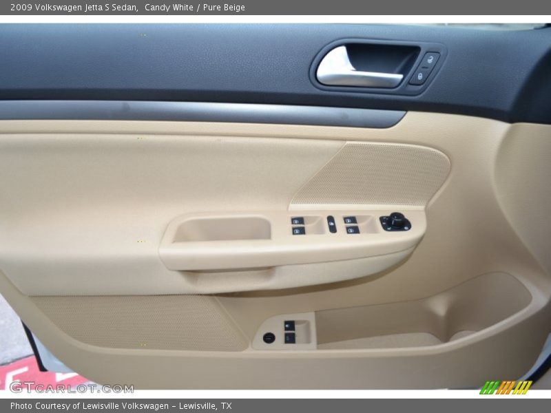 Candy White / Pure Beige 2009 Volkswagen Jetta S Sedan