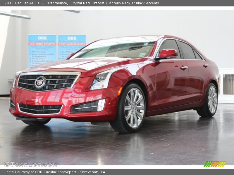Crystal Red Tintcoat / Morello Red/Jet Black Accents 2013 Cadillac ATS 3.6L Performance