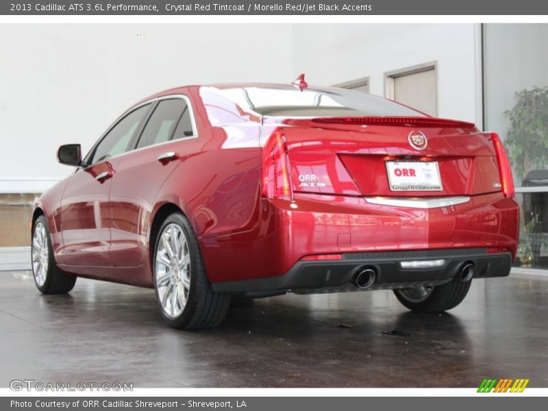 Crystal Red Tintcoat / Morello Red/Jet Black Accents 2013 Cadillac ATS 3.6L Performance