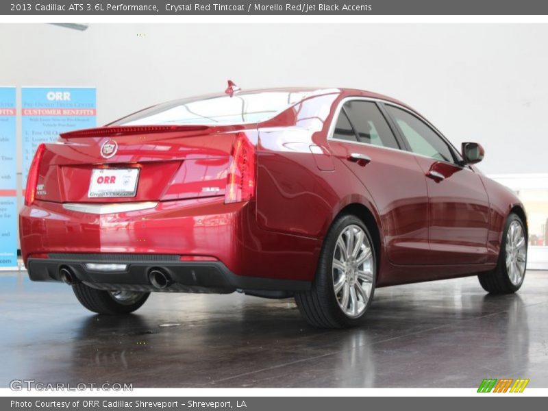 Crystal Red Tintcoat / Morello Red/Jet Black Accents 2013 Cadillac ATS 3.6L Performance