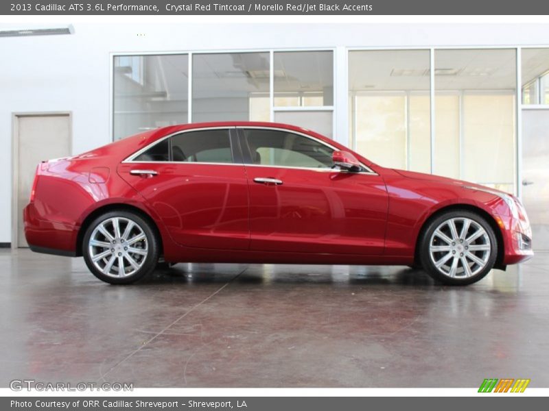 Crystal Red Tintcoat / Morello Red/Jet Black Accents 2013 Cadillac ATS 3.6L Performance