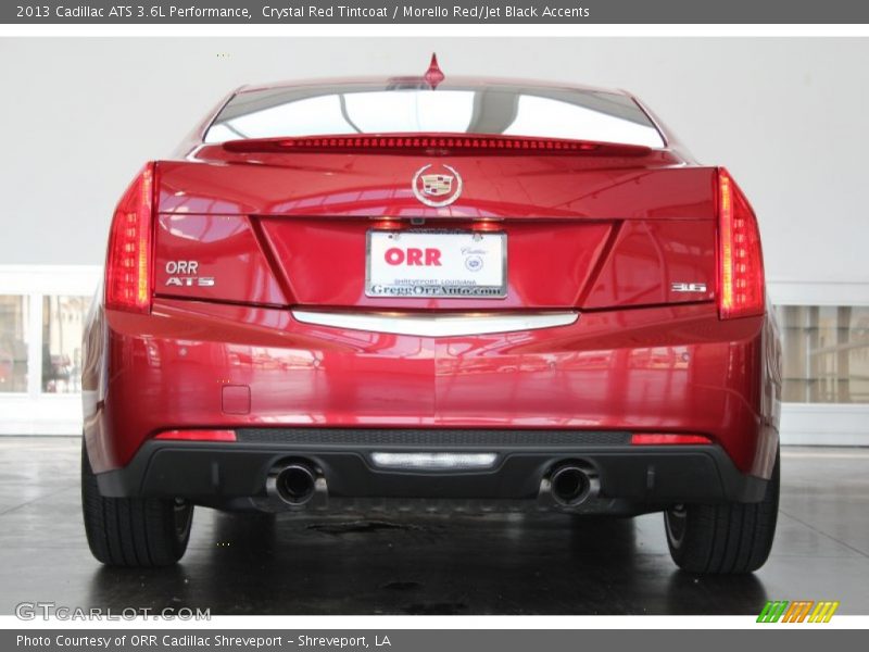 Crystal Red Tintcoat / Morello Red/Jet Black Accents 2013 Cadillac ATS 3.6L Performance