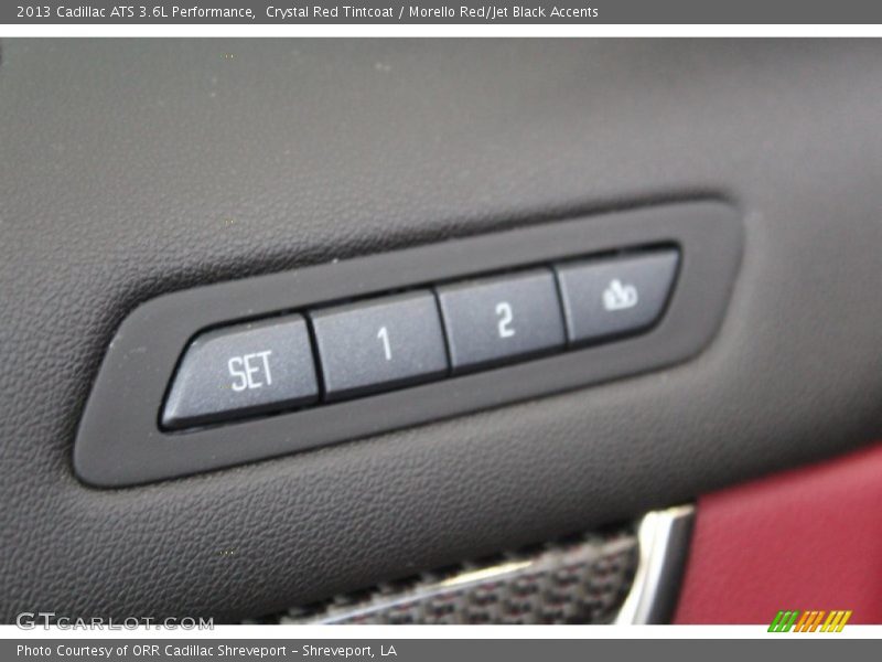Crystal Red Tintcoat / Morello Red/Jet Black Accents 2013 Cadillac ATS 3.6L Performance