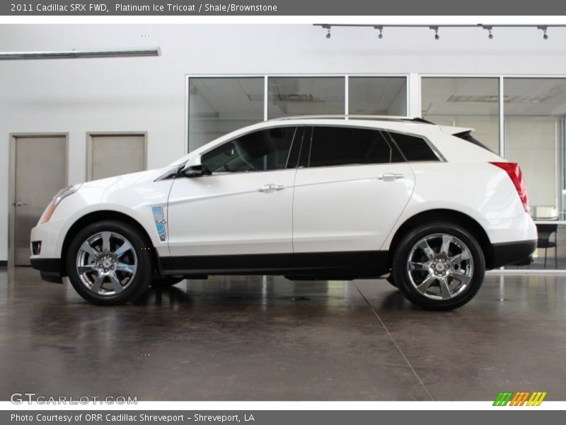 Platinum Ice Tricoat / Shale/Brownstone 2011 Cadillac SRX FWD