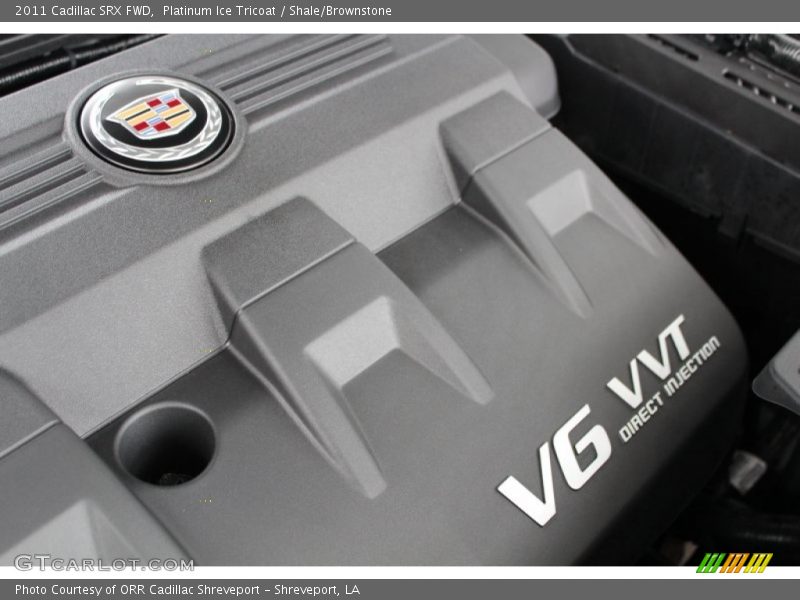Platinum Ice Tricoat / Shale/Brownstone 2011 Cadillac SRX FWD