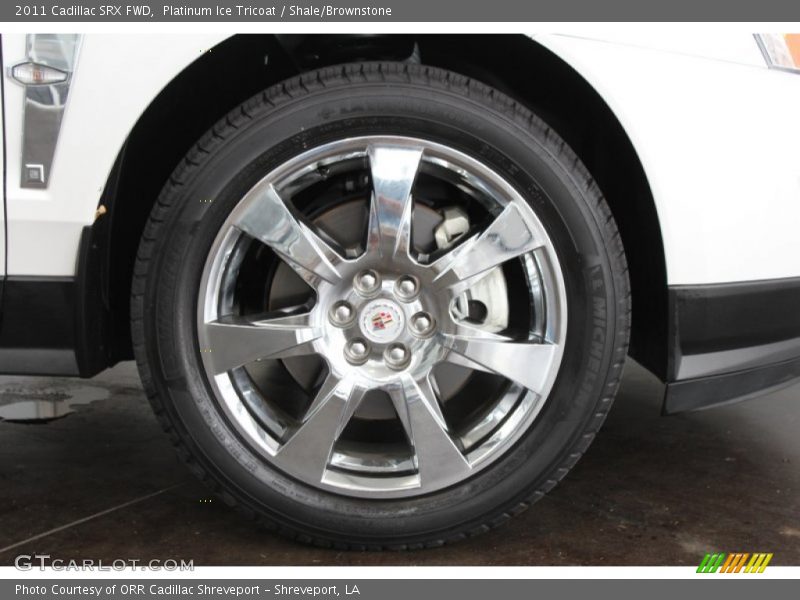 Platinum Ice Tricoat / Shale/Brownstone 2011 Cadillac SRX FWD