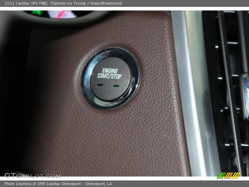 Platinum Ice Tricoat / Shale/Brownstone 2011 Cadillac SRX FWD