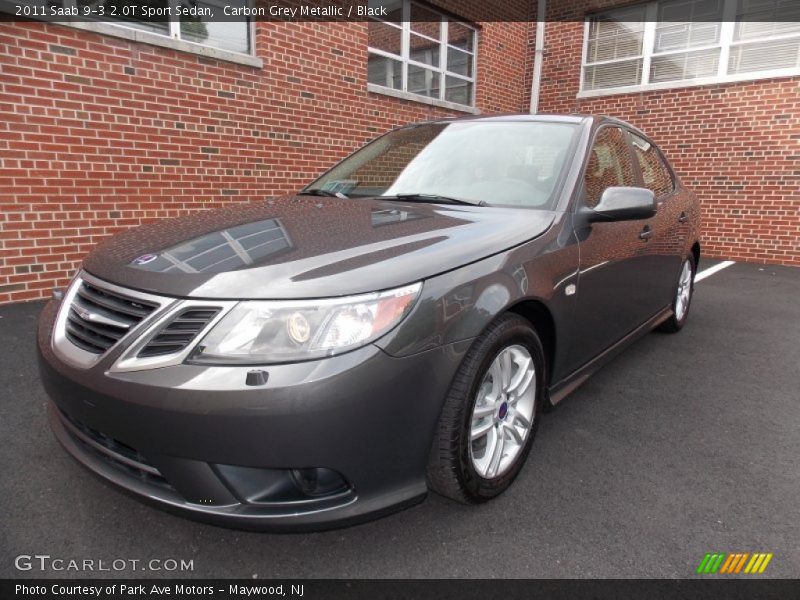 Carbon Grey Metallic / Black 2011 Saab 9-3 2.0T Sport Sedan