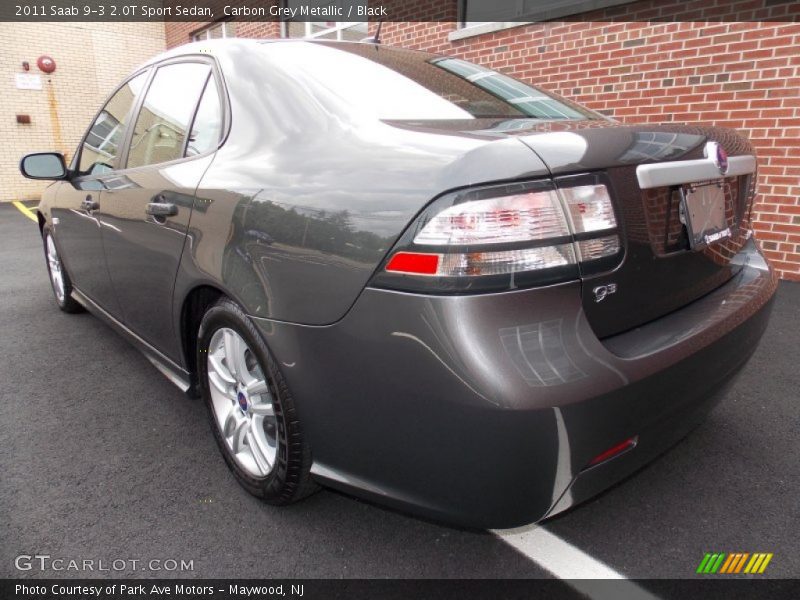 Carbon Grey Metallic / Black 2011 Saab 9-3 2.0T Sport Sedan