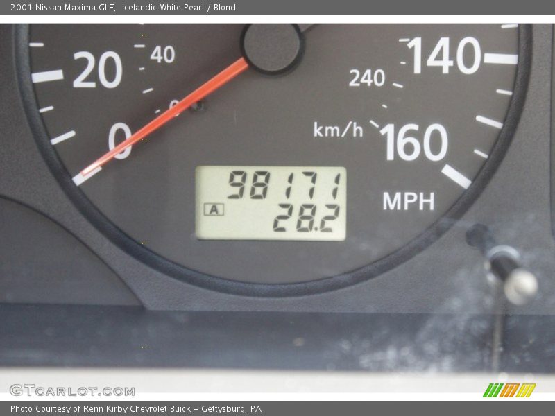 Icelandic White Pearl / Blond 2001 Nissan Maxima GLE