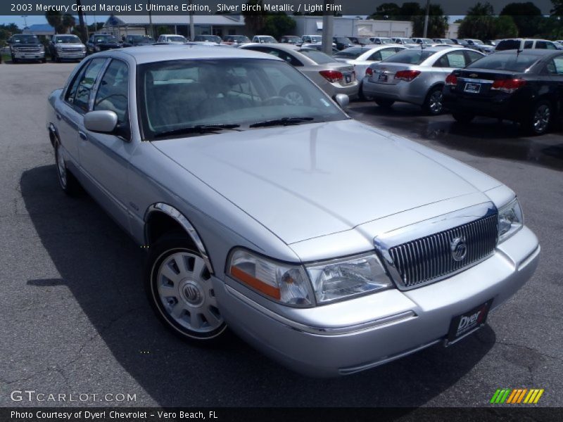 Silver Birch Metallic / Light Flint 2003 Mercury Grand Marquis LS Ultimate Edition