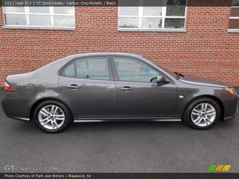 Carbon Grey Metallic / Black 2011 Saab 9-3 2.0T Sport Sedan