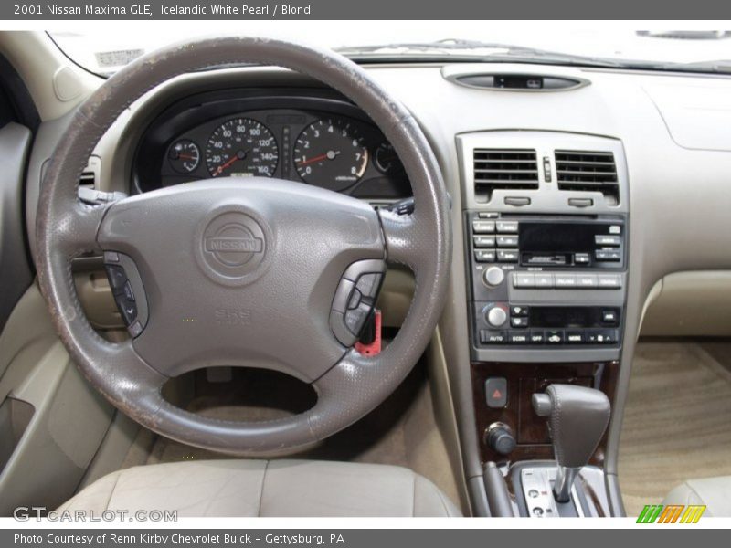 Icelandic White Pearl / Blond 2001 Nissan Maxima GLE
