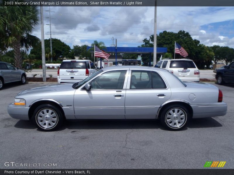 Silver Birch Metallic / Light Flint 2003 Mercury Grand Marquis LS Ultimate Edition