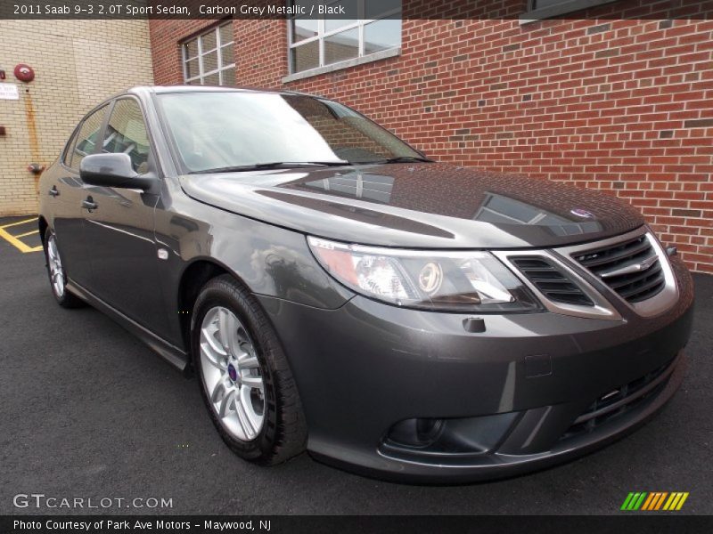 Carbon Grey Metallic / Black 2011 Saab 9-3 2.0T Sport Sedan