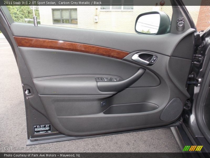 Carbon Grey Metallic / Black 2011 Saab 9-3 2.0T Sport Sedan