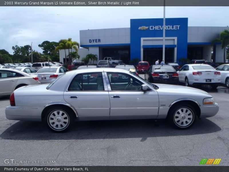 Silver Birch Metallic / Light Flint 2003 Mercury Grand Marquis LS Ultimate Edition